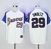 Atlanta Braves #29 John Smoltz White Mitchell And Ness 1973 Throwback Stitched Baseball Jersey Sanguo,baseball caps,new era cap wholesale,wholesale hats